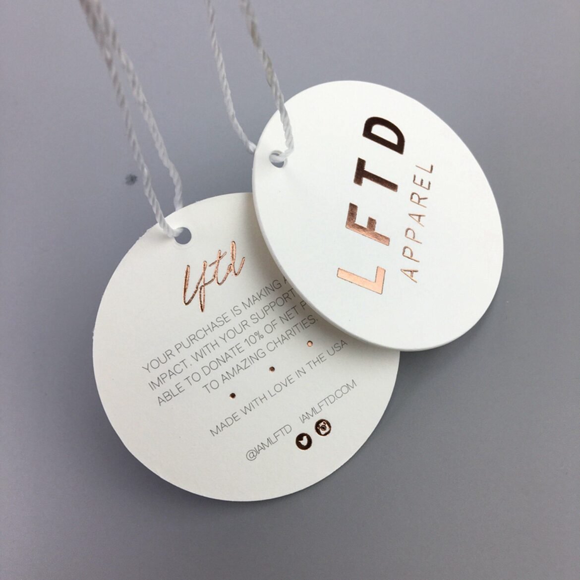 Custom Swing Tags