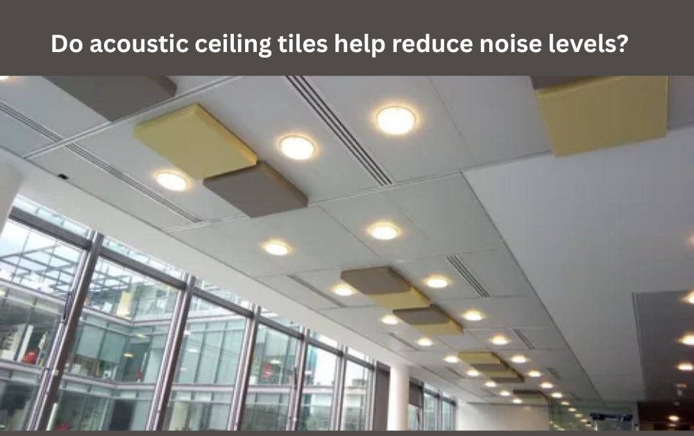Do acoustic ceiling tiles help reduce noise levels?