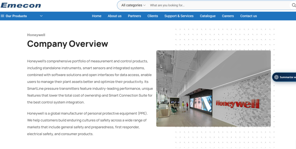 Honeywell Field Instruments Dealer
