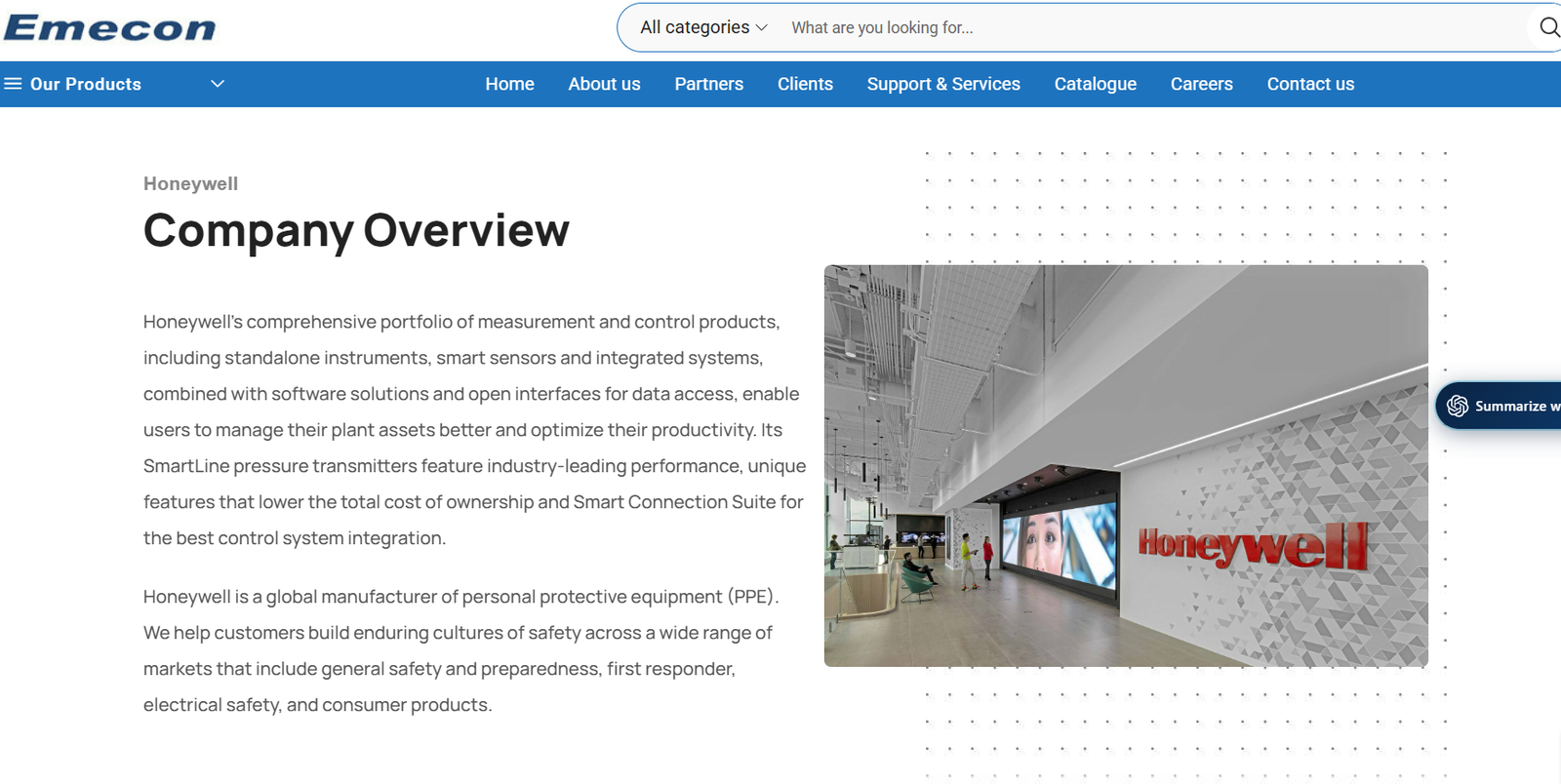 Honeywell Field Instruments Dealer