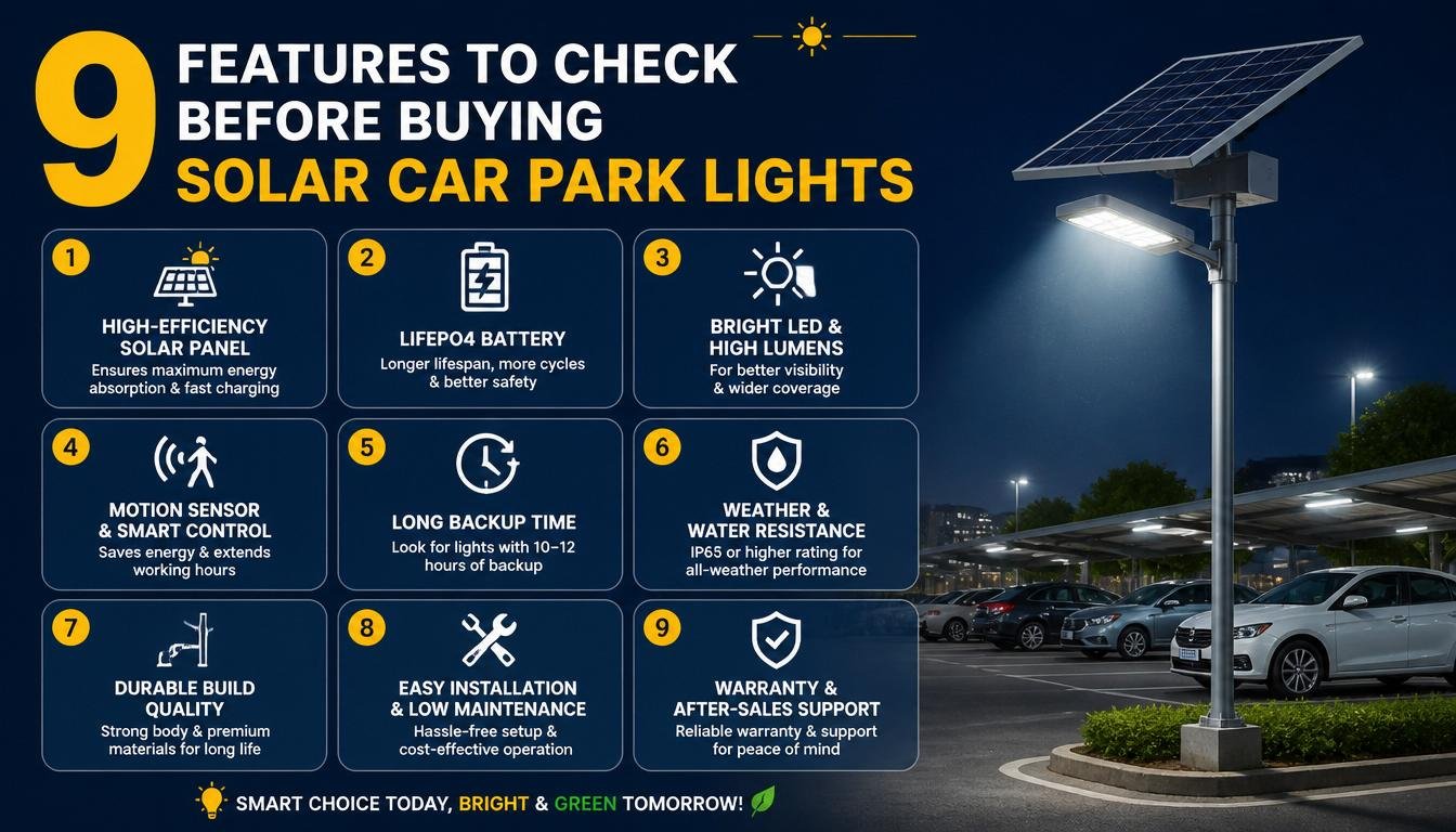 solar car park lights