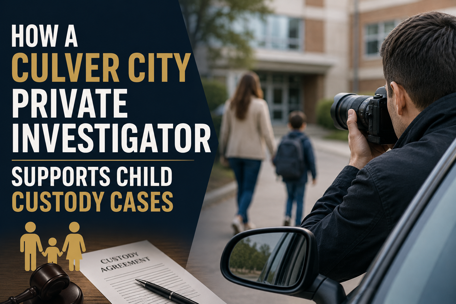 How a Culver City Private Investigator Supports Child Custody Cases