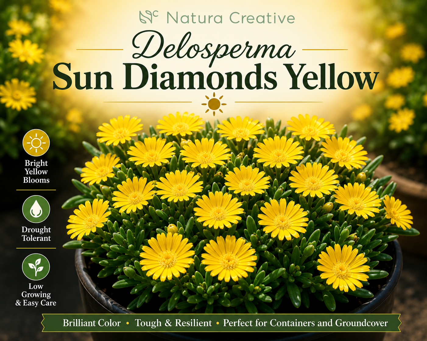 Delosperma Sun Diamonds Yellow