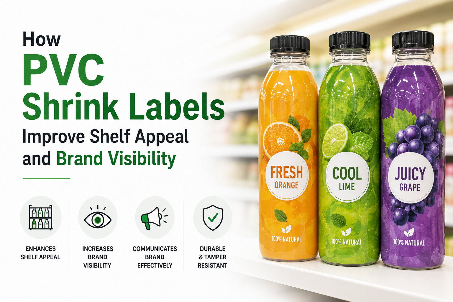 How PVC Shrink Labels Improve Shelf Appeal and Brand Visibility