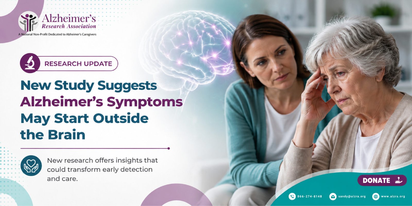 New Study Suggests Alzheimer’s Symptoms May Start Outside the Brain