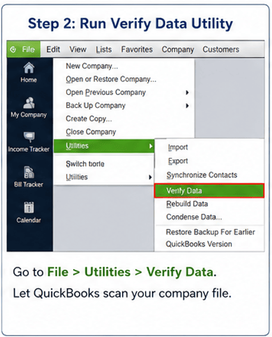 Run Verify Data Utility 