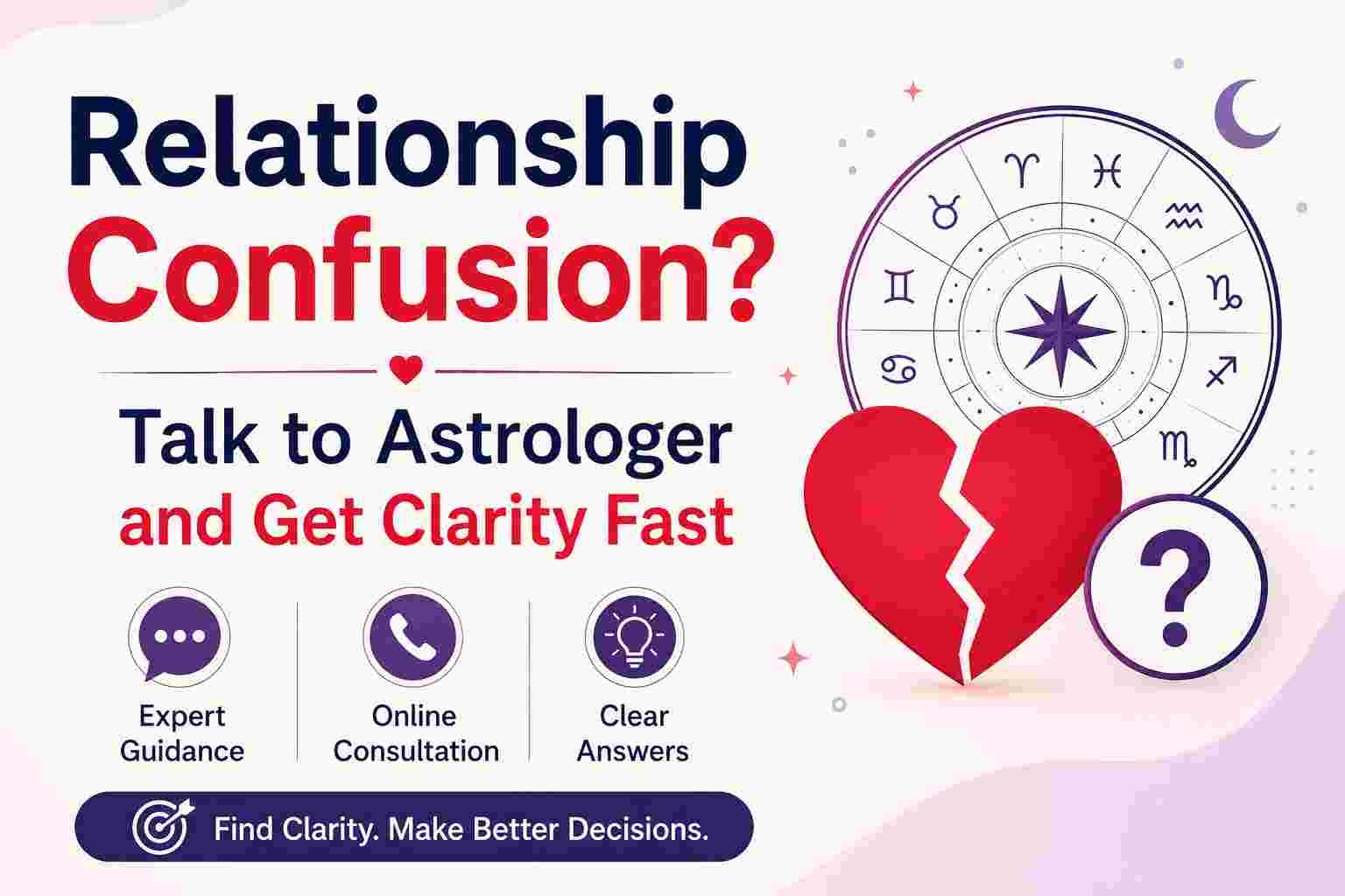Talk to Astrologers to Get Clarity on Your Relationship Future