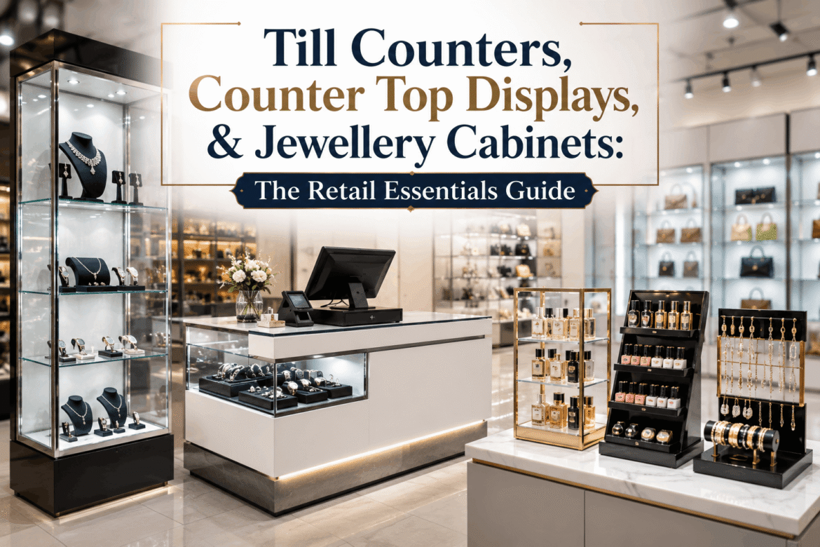 Till Counters, Counter Top Displays, & Jewellery Cabinets: The Retail Essentials Guide
