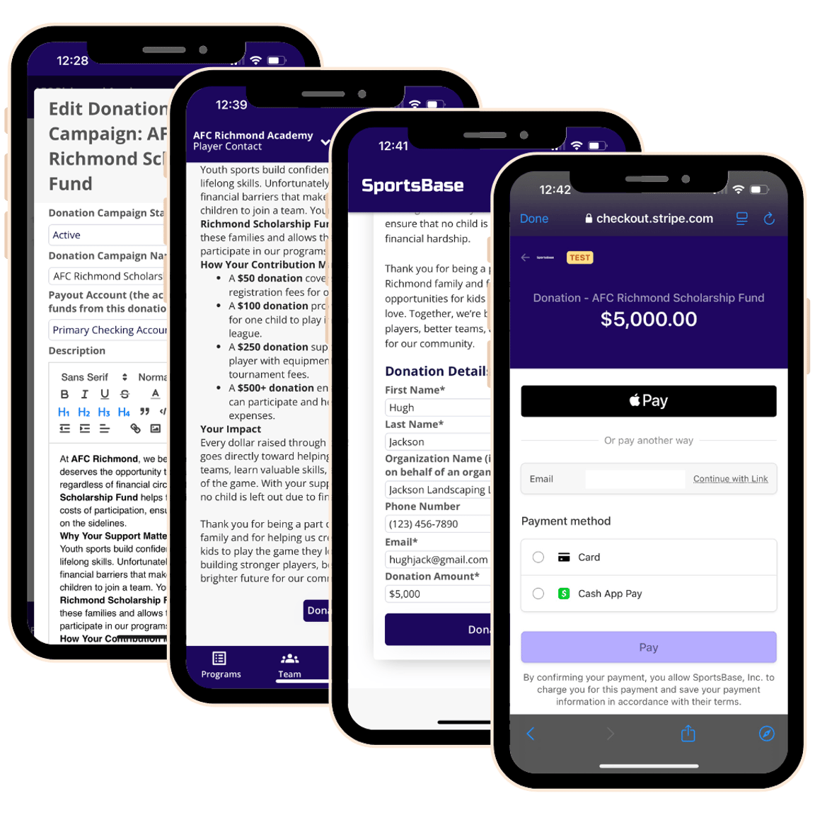 Sports league management software