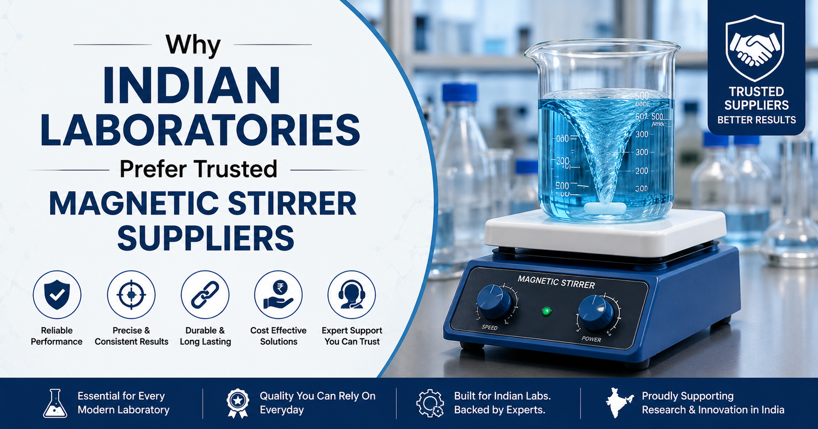Why Indian Laboratories Prefer Trusted Magnetic Stirrer Suppliers