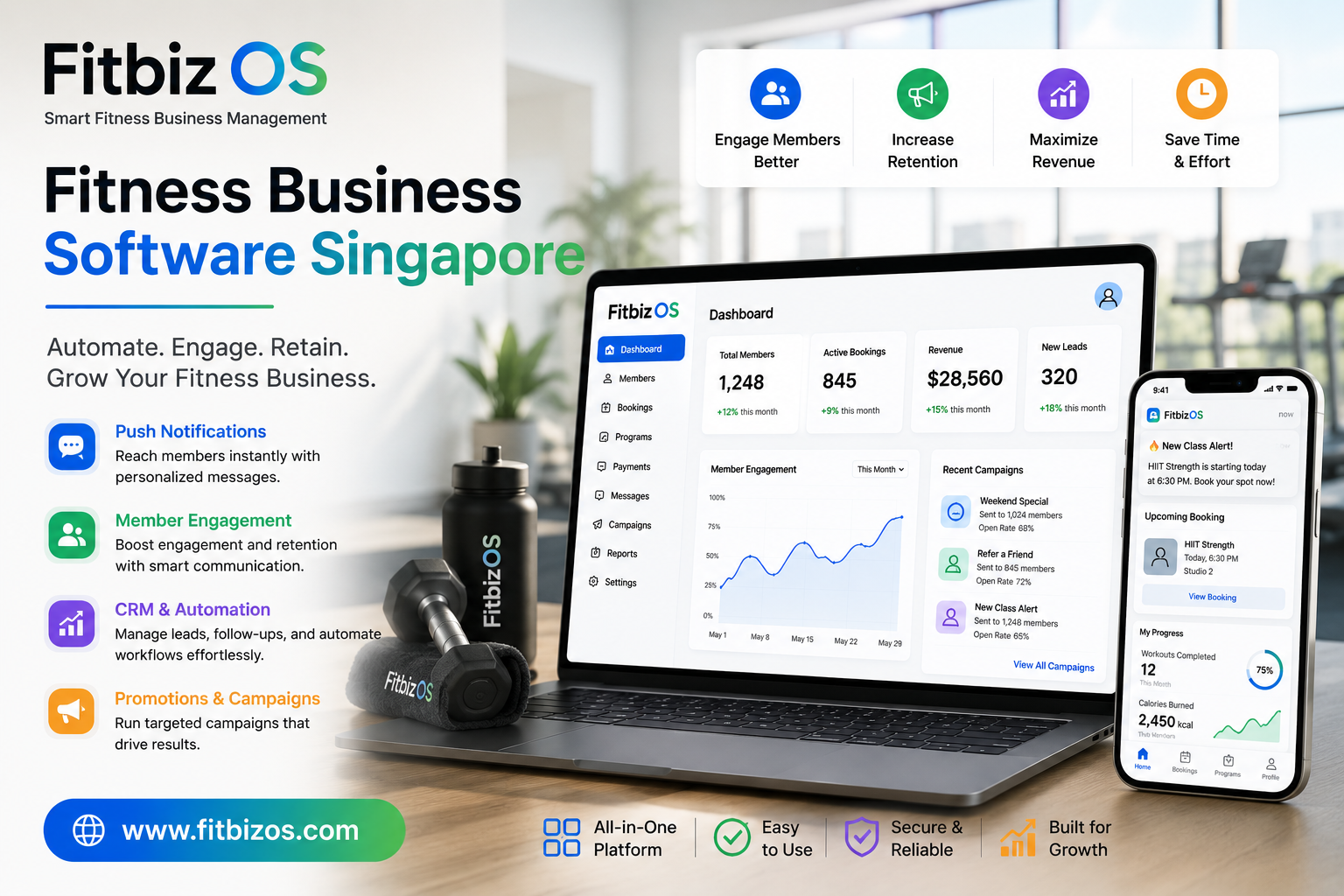 fitness business software Singapore