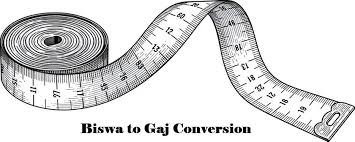 convert biswa to gaj