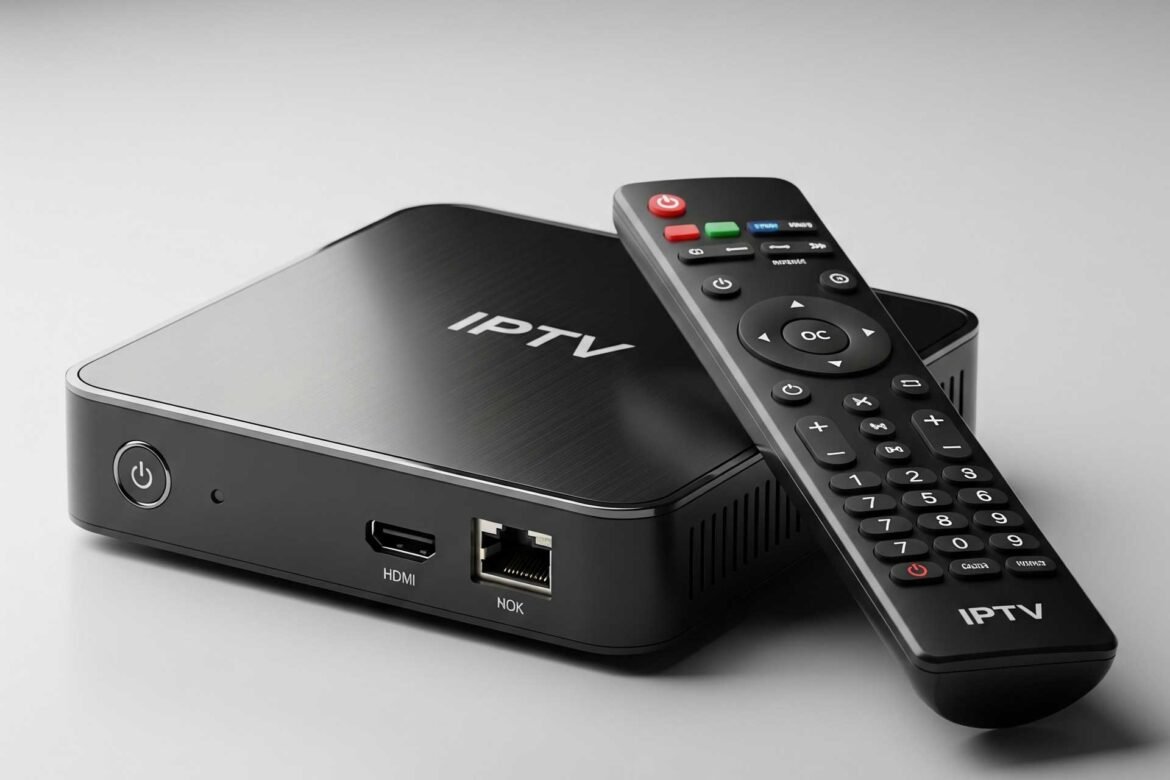Modern IPTV Norway streaming service displaying live TV channels, movies, sports, and on-demand content on multiple digital devices.