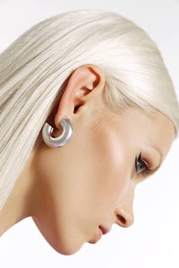 silver hoop earrings for women